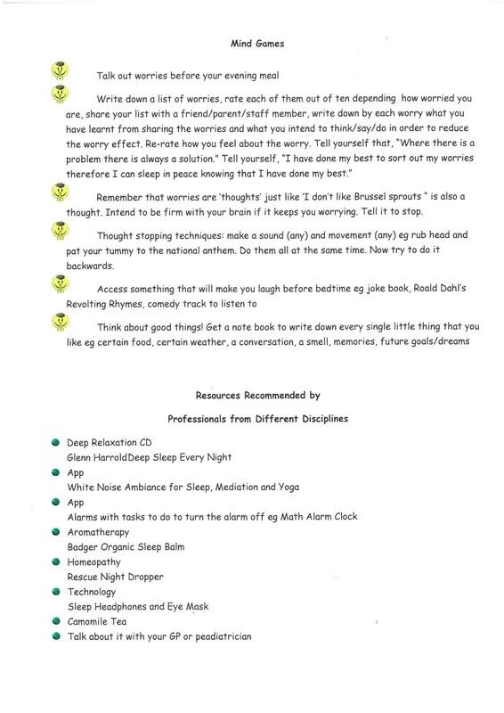 Help your child to sleep strategies